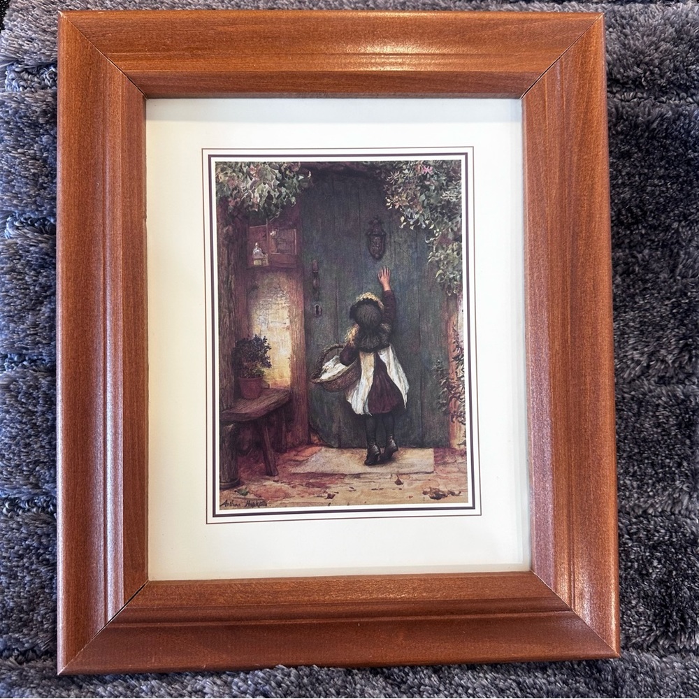 SALE!! The Visitor Arthur Hopkins print in wooden Frame.   2